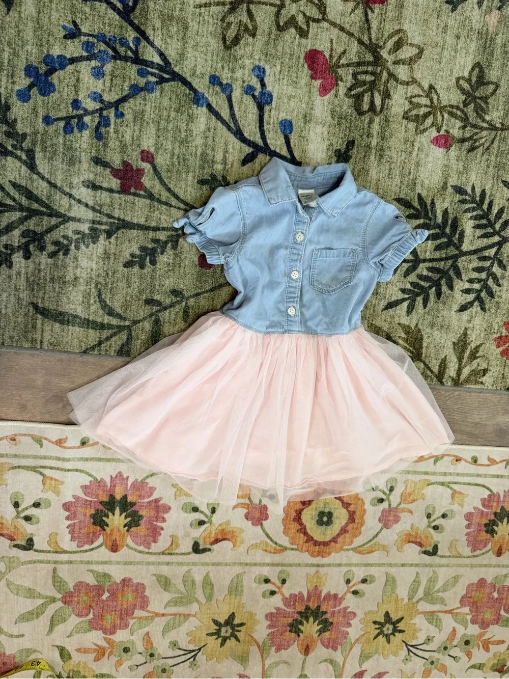 OshKosh B'gosh Denim & Tulle Dress Size 2T Toddler Girl